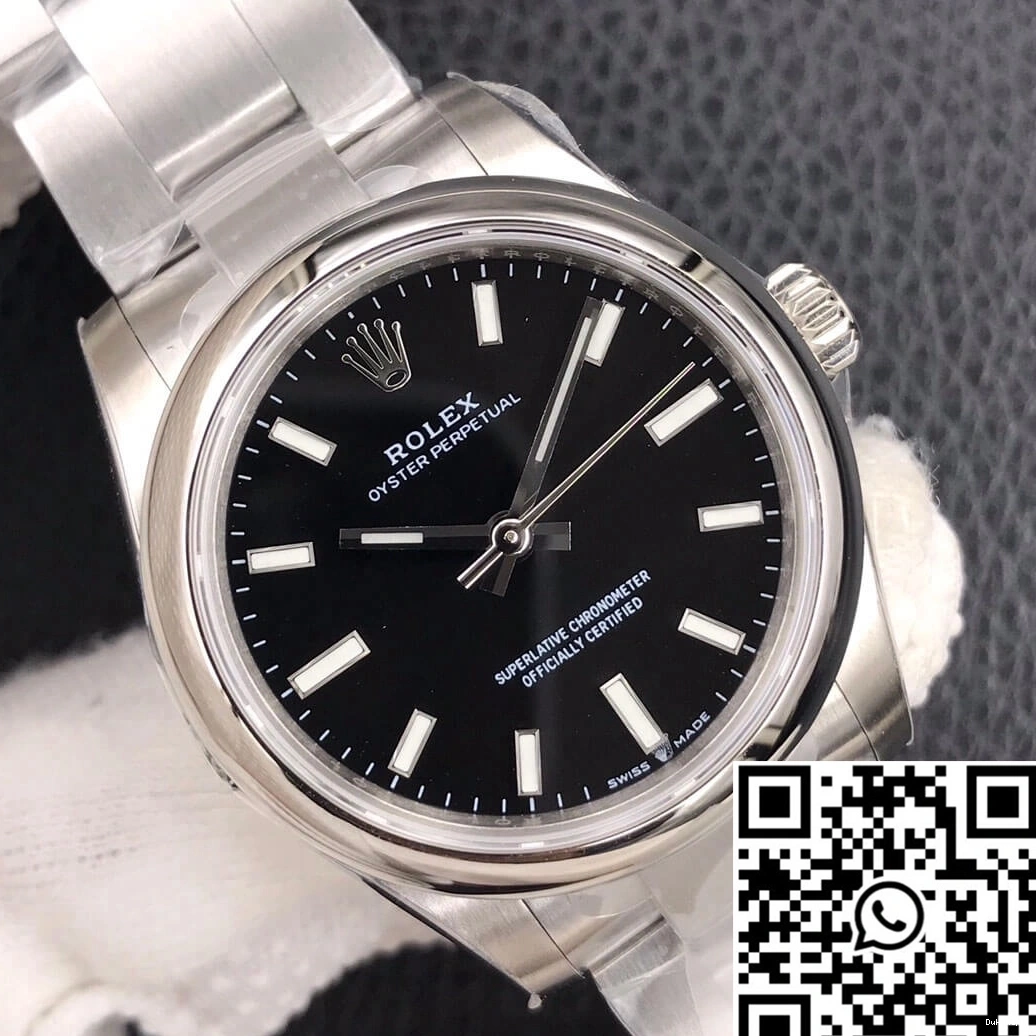 Perpetual Oyster Rolex EW 31MM Factory Dial M277200-0002 Black 0807